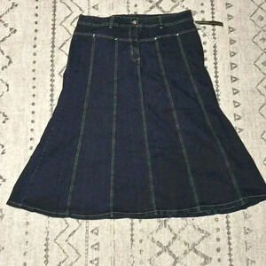 Urban Sophistication Jean Flared Maxi Skirt Long NWT size 22